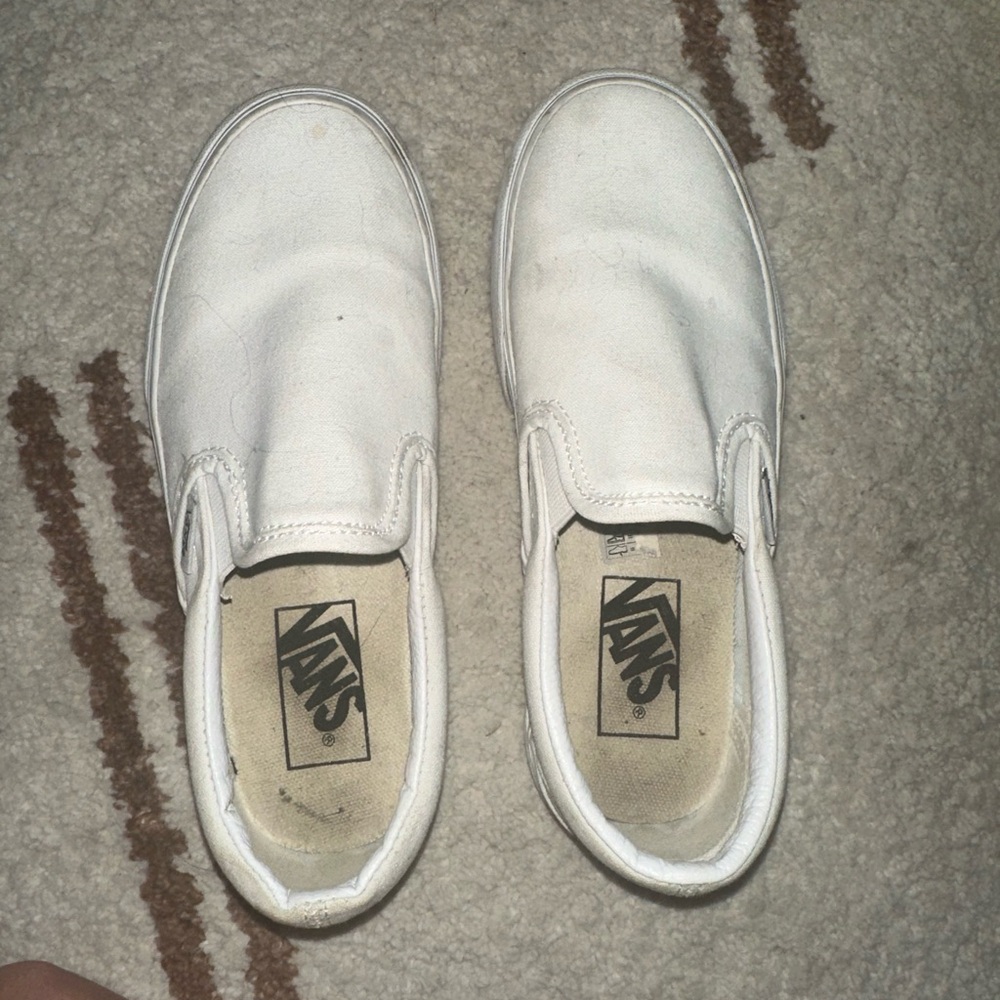 White platform vans
